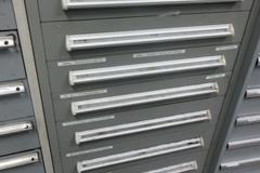 9 Drawer Heavy Duty Cabinet with Fasteners, Nuts, Bolts, Washers