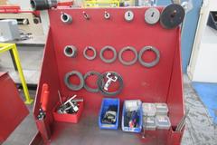 Heavy Duty Rolling Punch Press Tool Cart with Assorted Tooling