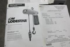 Freestanding Single Girder Overhead Crane, with CM Loadstar 2 Ton Electric Chain Hoist