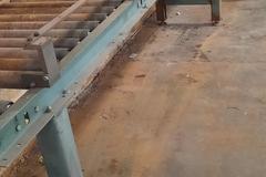 Hytrol Roller Conveyor Tables - (2) 10' Long x 2' Wide, Adjustable Height