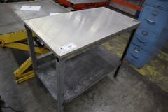 Metal Table w LOwer Shelf