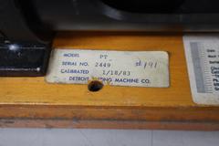 Detroit Tensile Strength Testing Machine with Dial Indicator and Wood Case