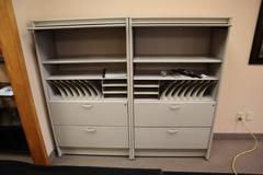 Matched Pair of Lateral File | Shelving Units