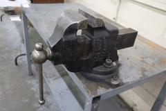 Steel Work Bench with Lower Shelf and  4" Athol Bench Vise