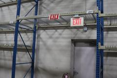 Pallet Racking, Teardrop Style (7) 14'x42" Uprights, (17) 8' Cross Members, Wire Decking, *No Contents*
