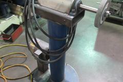 Double End Pedestal Buffer with Scotch Bright Stones