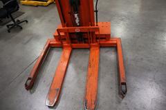 Presto WPS5036-20 Electric Stacker Lift Truck, 2,000# Cap, 36" Lift Height, 42" Forks, 50" Between Outriggers, 12 Volt Battery and Charger