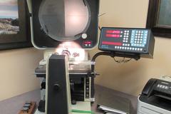 Deltronics DH214-MP 14" Optical Comparator with MPC-5 2-Axis DRO, LED Screen Angle Display, Surface & Profile Illumination