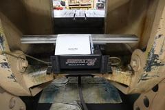 Bliss #29 150 Ton OBI Back Geared Punch Press, Single Crank,  Air Clutch and Brake, Rowe 24" Press Feed