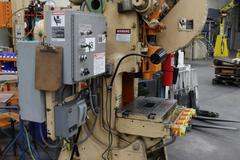 Minster No5 OBI Punch Press, 45 Ton, Single Crank, FLywheel, Air-Clutch, Dual Palms