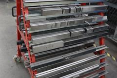 Press Brake Dies for Amada Press Brakes on Rollery Roling Tree Rack