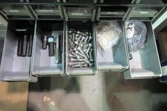 Hardware Storage System with Contents, Including Pins, Taps, Screws, Woodruff Keys and MORE!