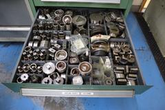 114 Style Turret Punch Tooling in Stanley Vidmar 9 Drawer cabinet