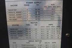 Amada FBD-5012NT CNC Hydraulic Press Brake, 55 Ton x 47.2", AMNC PC Control, UP-Acting, 6-Axis BG, Lazer Curtain