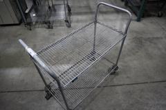 Nexel Wire Shop Cart - 2 Shelves