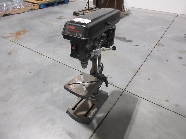 Craftsman 10" 5-Speed 1/2" Keyed Chuck, Tilting Table, Adjustable Table Drill Press