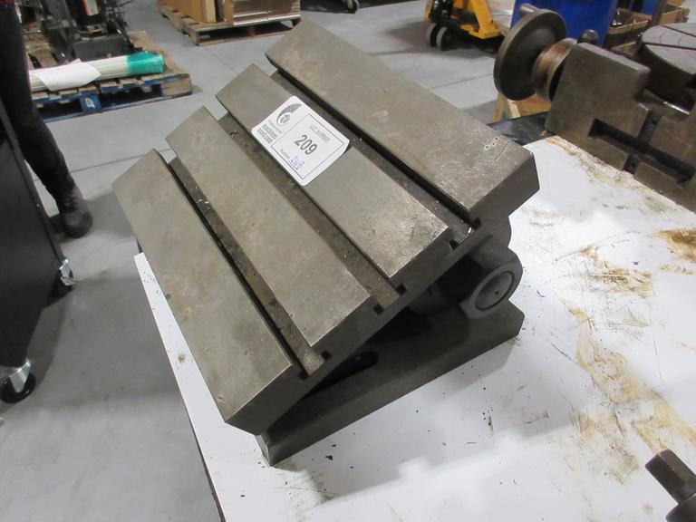 Yuasa T-Slotted Tilting Work Table 10" x 12"