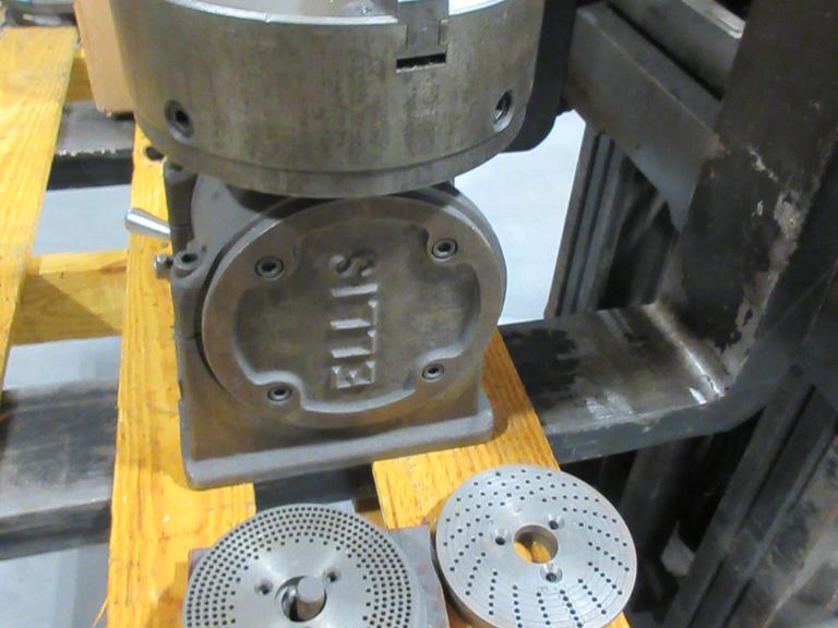 Ellis Double Swivel Dividing Head w/ 9" 3-Jaw Chuck & Dividing Plates
