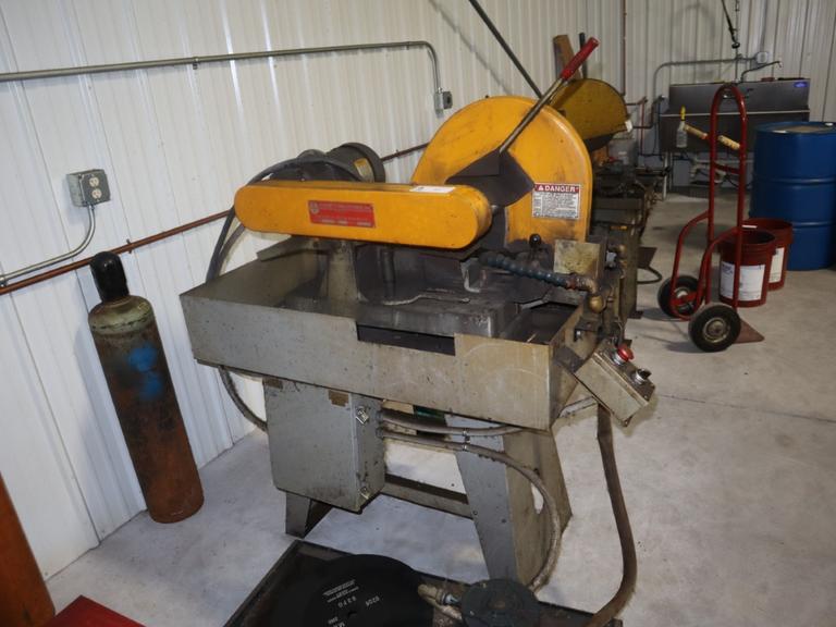 Everett 16" Abrasive Chop Saw, 10 HP Motor, Hand Feed, Vise, Coolant System