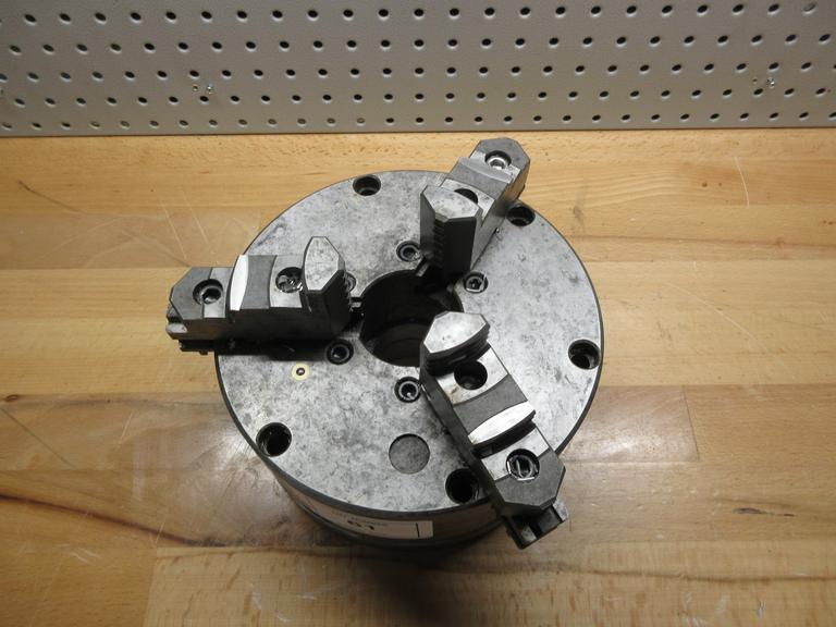 8.25" 3-Jaw Manual Lathe Chuck Direct Mount with Adapter Plate