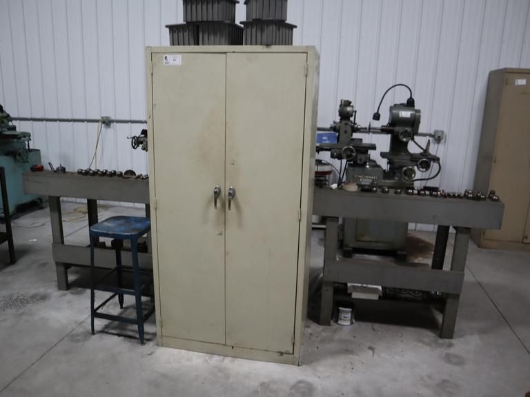 Metal 2-Door Cabinet W/ Contents