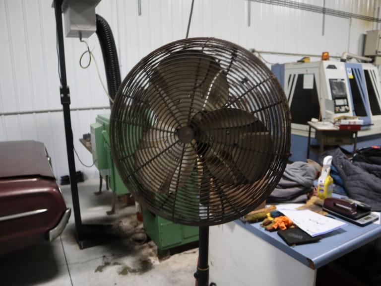 Shop Fan 20", Floor Stand, Single Phase