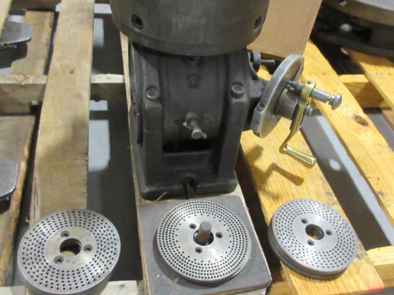 Ellis Double Swivel Dividing Head w/ 8" 3-Jaw Chuck & Dividing Plates