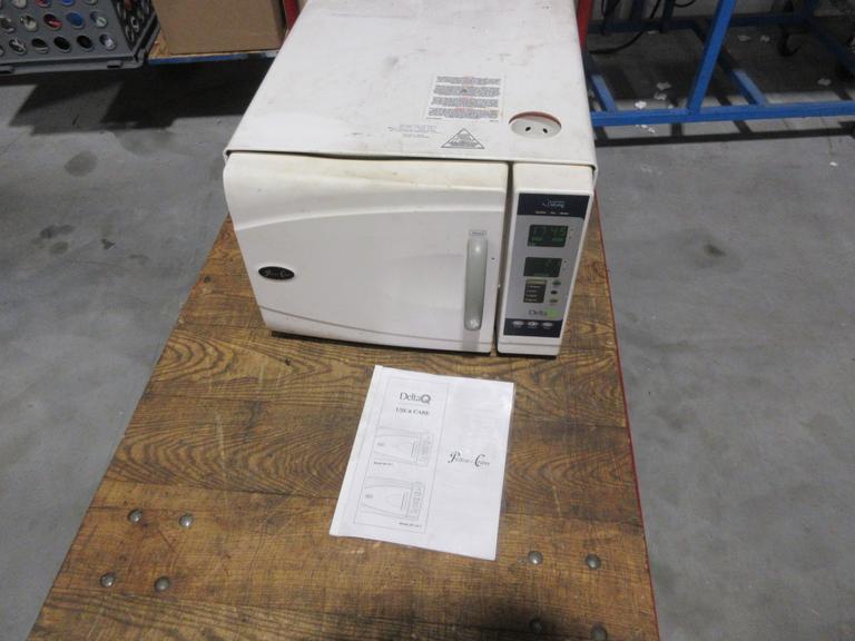 Pelton & Crane DeltaQ Autoclave, Model AF 10" with Removeable Interior Baskets and Instruction Manual