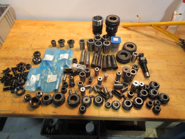 Various Assorted Collets & Collet Nuts