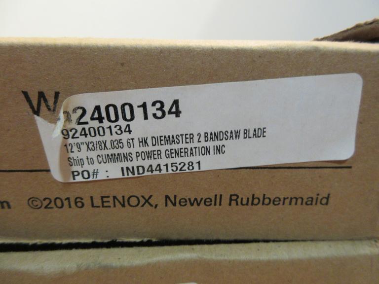 Lenox Bandsaw Blades 12'9" x 3/8" x .035" (2), 13'3" x 1" x .035" (2) 