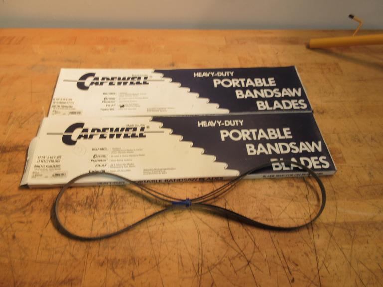 Capewell Heavy Duty Portable Bandsaw Blades 44-7/8" x 1/2" x .020", 2 New In Box