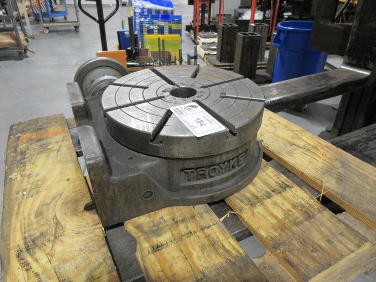 Troyke 12 "Manual Rotary Table w/ 8 T-Slotted Platen Vertical/Horizontal Mount