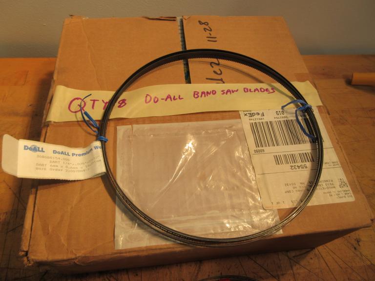 Sandvic (2) Starrett (3) DoAll (8) 12'10" x 1/4" x .025" Bandsaw Blades