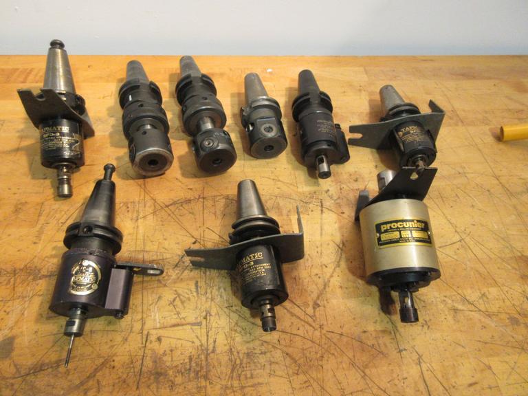 CAT40 Toolholders w/ Offset Boring Heads, Tap Matic & Procunier Heads