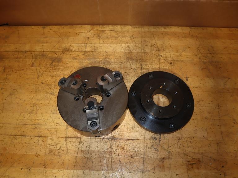 KCM 10" 3-Jaw Chuck A1-8 Mounting W/ Backplate For Haas HRT210