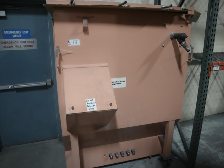 Power Coating Reclaim Hopper, Portable