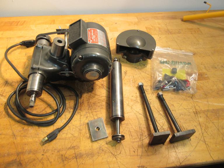 Dumore 5-021 Tool Post Grinder w/ 2 Spindle Assist. Mounted Stones