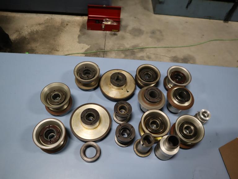 TG7 Grinder Wheel Hubs W/ Grinder Wheels Assorted Diamond & CBN Wheels