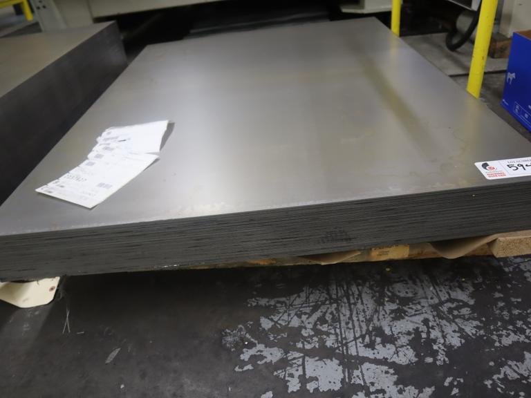 Steel Sheet Material, (1) Stacks of CRS .047" x 48" x 36", (3.75" of Material)