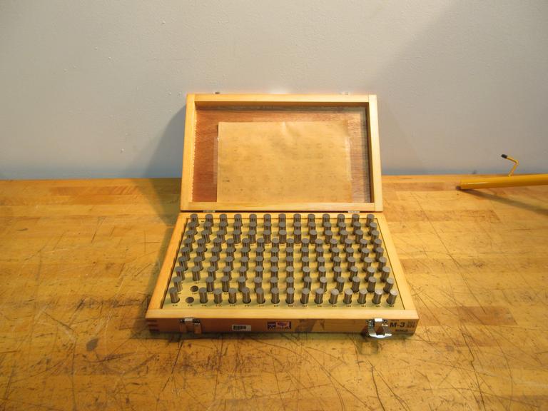 Meyer Pin Gage Set .501" - .625", M-3 *Almost Complete W/ Case