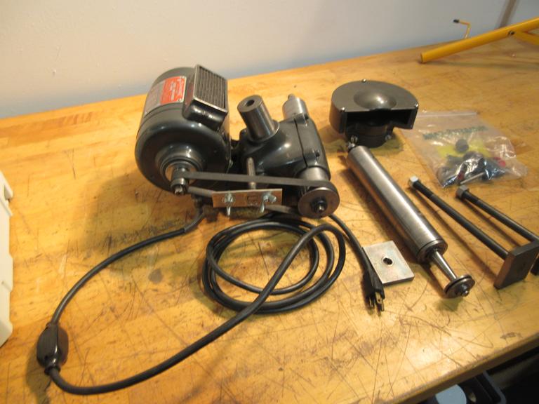 Dumore 5-021 Tool Post Grinder w/ 2 Spindle Assist. Mounted Stones