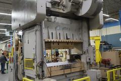 Bliss SC2-500 500 Ton Straight Side Punch Press, Double Crank, 12" Stroke, with Rowe Press Feed, Controls and Coil Reel
