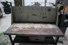 Work Bench Metal,Pegboard, Lower Shelf