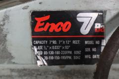Enco 7" x 12" Horizontal Band Saw, 3/4" Blade, Portable on Wheels