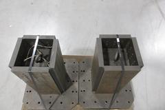 Machine Tombstones (2) with 500mm Pallet and 10" x 10" x 21.5" Column and 1/2-13" Tapped Holes