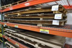 Assorted Flat Stock Sheet Metal Various Types and Thickness 48" x 120 Nominal Size and Pieces,  ** Racking Not Included**