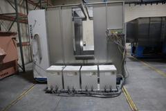Iontech Powder Coating System with Stainless Steel Booth, Mounted on Track with Wheels