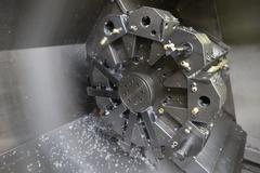 Haas SL-20 CNC Turning Center, 8" Chuck, 10 Station Turret, Tool Presetter, Chip Conveyor, Parts Catcher 