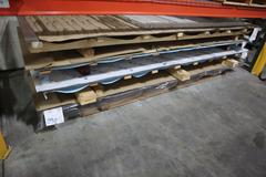 Assorted Flat Stock Sheet Metal Various Types and Thickness 48" x 120 Nominal Size and Pieces,  ** Racking Not Included**