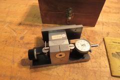 Repco Adjustable Angle Dial, Lufkin .001 Travel Indicator w/ Wood Box